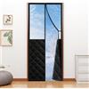 Fillis Tenda Termica Magnetica, 80x200cm aAntivento e a Risparmio Energetico, Protezione dal Freddo per Porta Cantina, Balcone, Terrazze, Nero