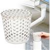 AN-WATTY Protezione per Grondaia, Grondaia in PVC per Tettoia, Griglia di Scolo per Grondaia, Griglia Scarico Terrazzo, Parafoglie per Canali di Gronda, Acciaio Inossidabile per Filtrare Foglie, Rami (60-75mm)