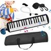 Generic Melodica Set 37 Tasti Melodica Strumento Musicale a 37 Tasti - Air Piano Keyboard Strumento Musicale - Blow Keyboard Melodica Strumento Strumento Musicale Portatile Air Piano Tastiera Strumento
