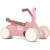 Berg GO² - Auto antiscivolo 2 in 1, in stile retrò, rosa e scivolo per bambini, con pedali pieghevoli, pedali, giocattolo per bambini, adatto per bambini di età compresa tra 10 e 30 mesi, colore: Rosa