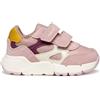 Geox B Flexyper Mini Girl, Scarpe da Ginnastica Bimba 0-24, Dk Grey Lt Rose, 23 EU