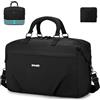 SPAHER Espandibile Pieghevole Borsone da Viaggio Aereo Grande con Tasca Umida 40L Bagaglio a Mano Donna Uomo Borsa da Cabina Weekend Palestra Piscina Impermeabile Travel Duffel Cabin Bag
