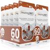 Hearing360 60 Pile Modello 312 Marrone (PR41) - 10 Confezioni da 6 Batterie per Apparecchi Acustici 1,45V - Pile Acustiche Rayovac Varta Extra