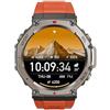 Lonvgrt Sekoda GPS Sports Smartwatch, Smartwatch Uomo Militare con Chiamate Bluetooth, Tracker Attività, Modalità Sportive per Android iOS(Red)