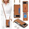 SailorTech Custodia per Google Pixel 8 Pro in Pelle Portafoglio con porta carte di credito, Cover per Pixel 8 Pro Cellulare Regolabile Collana con slot per carte di credito-Marrone