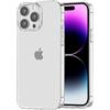 Supdeal Custodia Trasparente per iPhone 14, ai Gialla con Protezione Fotocaera, Cover Case in