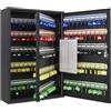 ARREGUI PL200EN Cassetta Portachiavi con Ganci Regolabili | Armadietto per 100 Chiavi | Cassetta di Sicurezza | Appendichiavi con Serratura Elettronica IP65 | Codici Programmabili | 55x38x14 cm | nero