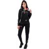 GIVOVA TUTA DONNA 103 CON CAPP. in FELPA NERO/FUXIA Tg. L