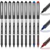 Shuttle Art Penna a Sfera 10 Pezzi, Penna Roller a Inchiostro Liquido Nero Rosso Blu Punta Extra Fine 0.5 mm Asciugatura Rapida