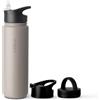 Vinsun Borraccia Termica 750ml in Acciao Inox, Borraccia con Cannuccia - 3 Coperchi - Senza BPA, Senza Perdite - Bottiglia Termica Sport, Campeggio