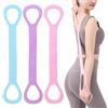 Noaxylic 3 Pezzi Elastici Fitness, Bande Elastiche Fitness, Fasce di Resistenza a Forma di 8, Fascia di Resistenza con Maniglie, Espansore Toracico, Yoga Stretching Band, per Yoga, Pilates, Danza