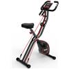 PASYOU Cyclette Pieghevole, 4 in 1 Cyclette da casa, silenziosa per interni con resistenza regolabile a 16 livelli, capacità di carico di 150kg, monitor LCD, sensore di pulsazioni PX08
