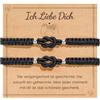 MANVEN Bracciale Coppie Ti amo Nodo infinito
