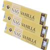 NKlaus Golden Nag - Bastoncini di incenso alla vaniglia, 45 g, confezione da 3