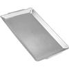 SANQIAHOME Vassoio rettangolare per fast food in acciaio inox in confezione, 40 x 24 cm, Piatti da portata,argento