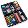 Sunshine smile Organizer Cassetti Bagno Cucina, 8 Pezzi Divisori Organizzatore Cassetti in Plastica di 3 Dimensioni, Portaposate Separatori Organizer Scrivania Contenitori per Trucchi Bagno Cucina Ufficio