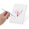 VOSSOT 25 Fogli Carta Fatta a Mano, 300 GSM Carta A6 Bianca Realizzata a Mano Con Bordo Grezzo per Biglietti D'auguri Fai Da Te, Dipinti, Lettere, Inviti, Disegno, Schizzi, Scrittura, 10,2 x 15,2cm
