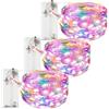 litogo 3 luci a LED a batteria con timer, 3 m, 30 LED, filo di rame, per interni, funzionamento a batteria (batteria AA), per feste, Natale, Halloween, matrimonio, multicolore