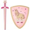 Papierdrachen Spada e scudo unicorno rosa - Make your own fairytale - travestimento - cavaliere - gioco fantasioso