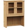 vidaXL Piano Comò Vigo 78x30x100 cm in Legno Massello di Pino, Piano per cassettiera, Piano in Vetro, Mobile Contenitore da Cucina
