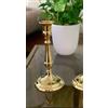 Artissimo Candelabro in ottone dorato, 19 cm, portacandela barocco, stile giovanile, 80335