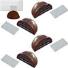 Generico Fermaporta magnetico - Fermaporte da terra 4 pezzi - Fermoporta da pavimento adesivi - Blocca porta da pavimento dark brown - Paracolpi porta