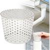 AN-WATTY Protezione per Grondaia, Grondaia in PVC per Tettoia, Griglia di Scolo per Grondaia, Griglia Scarico Terrazzo, Parafoglie per Canali di Gronda, Acciaio Inossidabile per Filtrare Foglie (90-110mm)