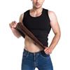 AIEOE Gilet termico da uomo invernale in pile interno strato di base gilet scaldacorpo canotta biancheria intima, Nero , L