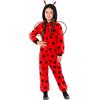 Amscan 9919066 - Costume da coccinella unisex in pile con cappuccio e ali per bambini, età: 3-4 anni