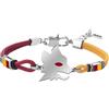 Lowell Bracciale Uomo AS ROMA B-RB004UCR Tessuto Giallo Rosso OFFICIAL