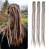 Dsoar Lana Dreads Extension Clip In Dreadlocks 3 Pezzi Morbido Finto Dreads Loc Extensions 22 Inch/50 cm