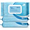 WhyWorry Carta Igienica Umidificata con Camomilla, Tessuto Gettabile nel WC, Salviette Umidificate per la Pulizia Intima, Prive di Plastica, Biodegradabile, 20x25 cm Extra Grandi, Mare, 144 Salviette