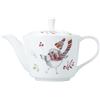 Mikasa Tipperleyhill, Teiera in porcellana fine con pettirosso, 650 ml, in confezione regalo