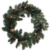glowster Corona LED natalizia da 60 cm, decorata con ananas e palline, illuminare e abbellire i tuoi spazi nella stagione festiva.