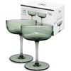 Villeroy & Boch like. by Villeroy & Boch - Like Sage coppa da spumante - coppetta da dessert set da 2 pz., vetro colorato verde, capacità 100ml
