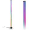 BRILONER - Lampada da terra LED con telecomando, dimmerabile, funzione musica, piantana lampada da terra, lampada da terra salotto, lampada soggiorno da terra, 150x12,5x12,5 cm, nero