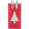 Sovie HOME - Tovaglioli monouso White Tree in rosso, Linclass® Airlaid, tovaglioli natalizi, 40 x 40 cm, 12 pezzi