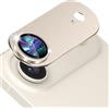 MiKoyi Pellicola Fotocamera per iPhone Air, Protezione Obiettivo della Vetro Temperato Protezione Fotocamera Telaio Alluminio per iPhone 17 Air, Oro Chiaro
