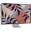 kwmobile Custodia Monitor Compatibile con 27-28 monitor Monitor - Copri Schermo PC - Copertura Antipolvere PC in Lino - Piante e Forme Colorate