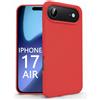 N NEWTOP Cover Compatibile per Apple iPhone 17 Air, Custodia TPU SOFT Gel Silicone Ultra Sottile Flessibile Case Posteriore Protezione Fotocamera Anti Urto Guscio Scocca Colorato (Rosso)