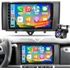 LORPHEIR Qualcomm 8-Core 4+64G Autoradio Android per Mercedes Benz Smart Fortwo 2011-2015, Schermo IPS da 9 pollici con CarPlay & Android Auto wireless, Audio DSP Hi-Res, Telecamera posteriore AHD