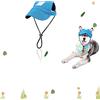 LATRAT Berretto da baseball per cani, cappello da baseball, regolabile, con fori per le orecchie, per l'estate, per esterni (XL, blu)
