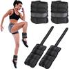 BAKAJI Set 2 Pesi per Caviglie e Polsi da 1,25 Kg Allenamento Palestra Aerobica Fitness Potenziamento Muscolare in Tessuto Neoprene con Fibbia Regolabile e Chiusura Strappo Peso Totale 2,5 Kg