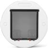 Cat Mate Pet Mate - Portale rotondo in vetro, color argento