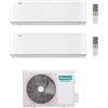 Hisense CONDIZIONATORE HISENSE DUAL SPLIT ENERGY PRO X 12000+12000 BTU WIFI INVERTER 3AMW62U4RJC A++