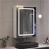 BLSYHDH Armadietto da bagno con specchio 50 x 70 cm, specchio bagno con armadio armadio bagno specchio con 1 anta e ripostiglio a 3 piani mobile da parete bagno (porta singola-A, 50 x 70)