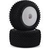 LOSI Pin Tires, Rear, Montato, Bianco (2): Mini-T 2.0