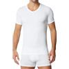 Ludor Liabel Maglia Termica Uomo Manica Corta. 1 o 3 T-Shirt Intima in Caldo Cotone 100% Interlock. Girocollo o Collo a Punta. Bianca o Nera (IT, Testo, XXL, Regular, Regular, 3, Scollo V Bianco)