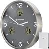 BRESSER Orologio da Parete, Alluminio, Grigio, 30 cm