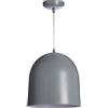 LUSSIOL Lampada Loft color, sospensione metallo, 60 W, grigio, ø 30 x H 30 cm